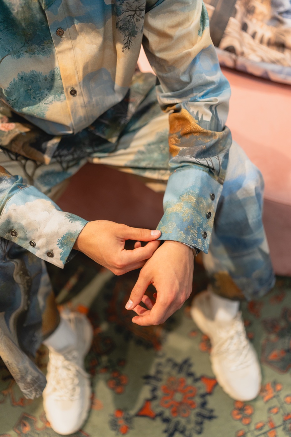 Window to a New World campaign, sleeve and cuff detail