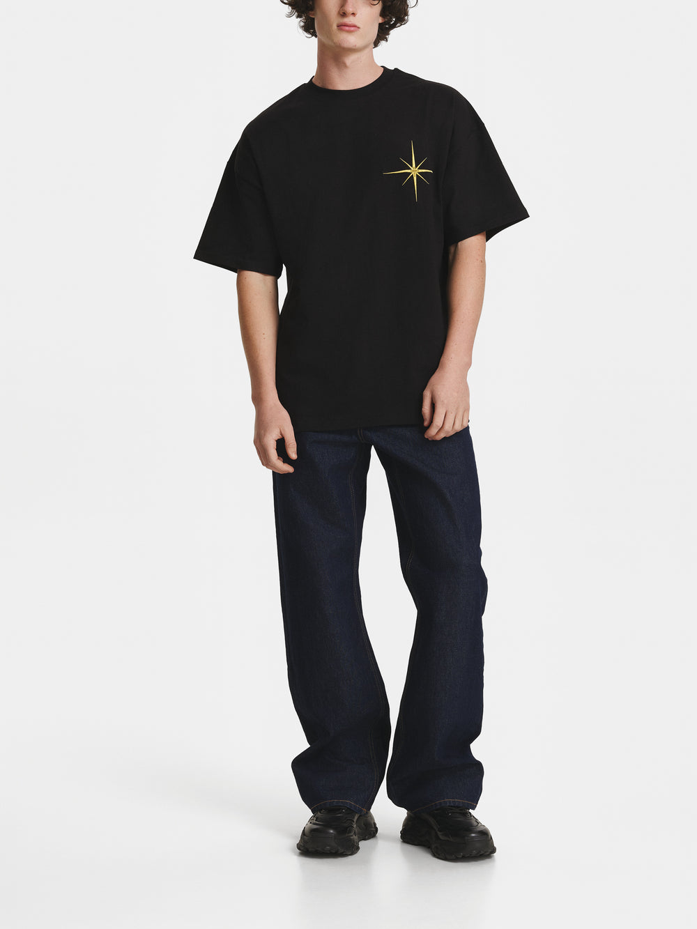 Black Star Cotton T-shirt view 2