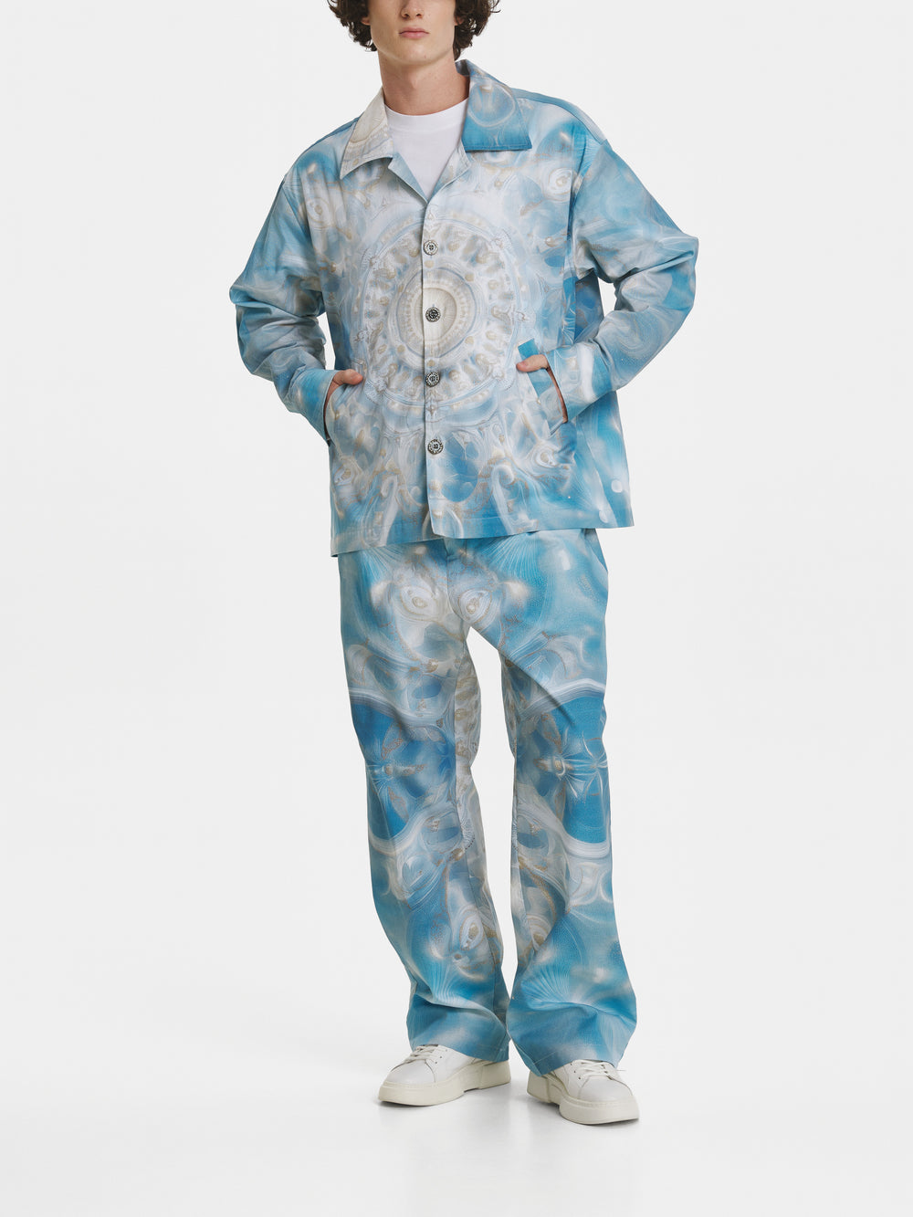 Blueprint Cotton Denim Trousers view 2