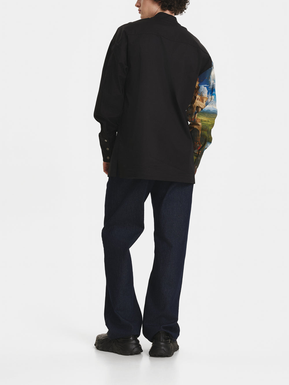 Hybrid Cotton Black Shirt view 2