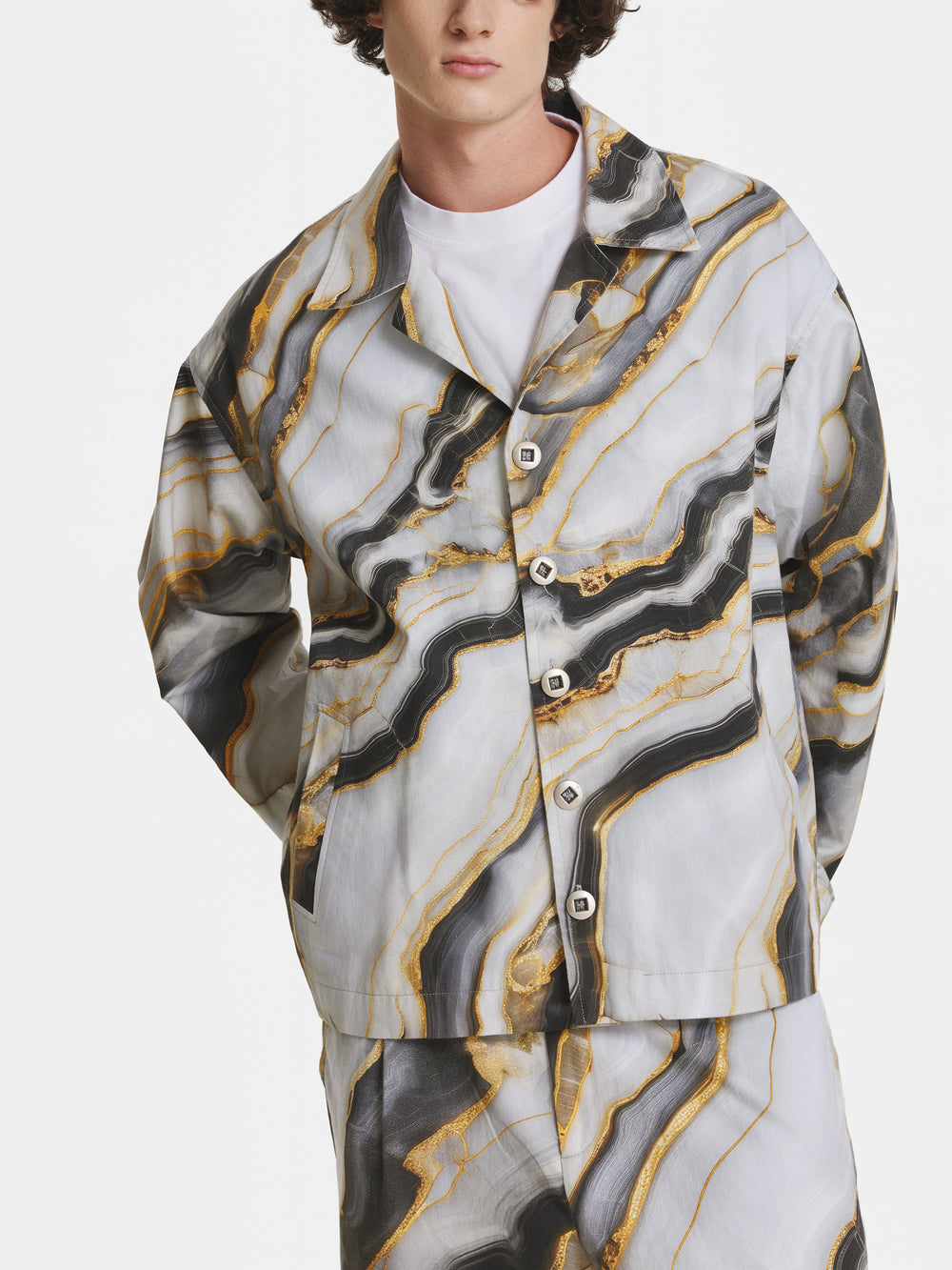 Marble Denim Jacket view 2