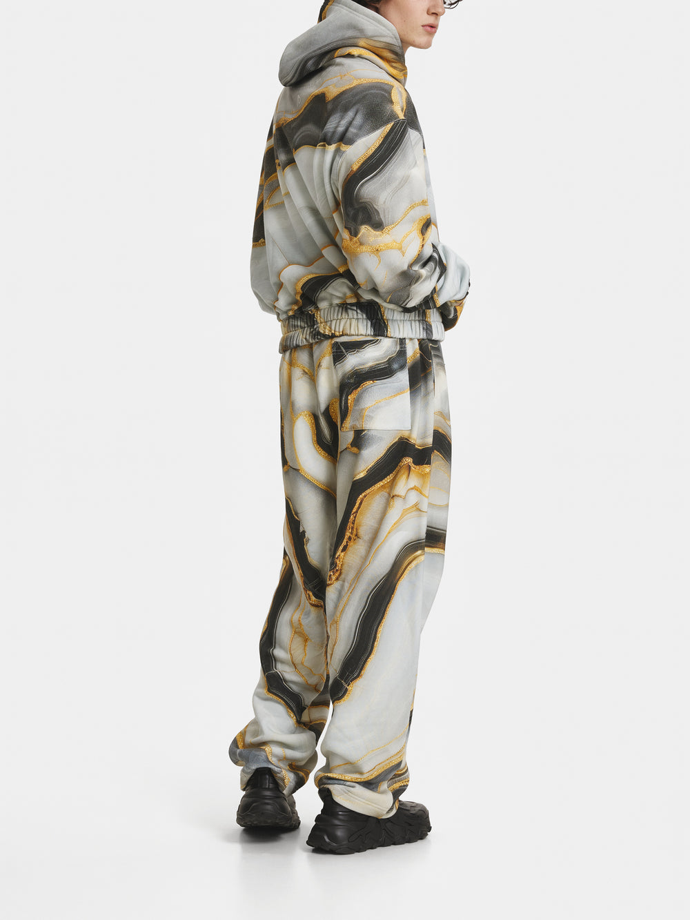Marble Cotton Tracksuit Trousers view 2