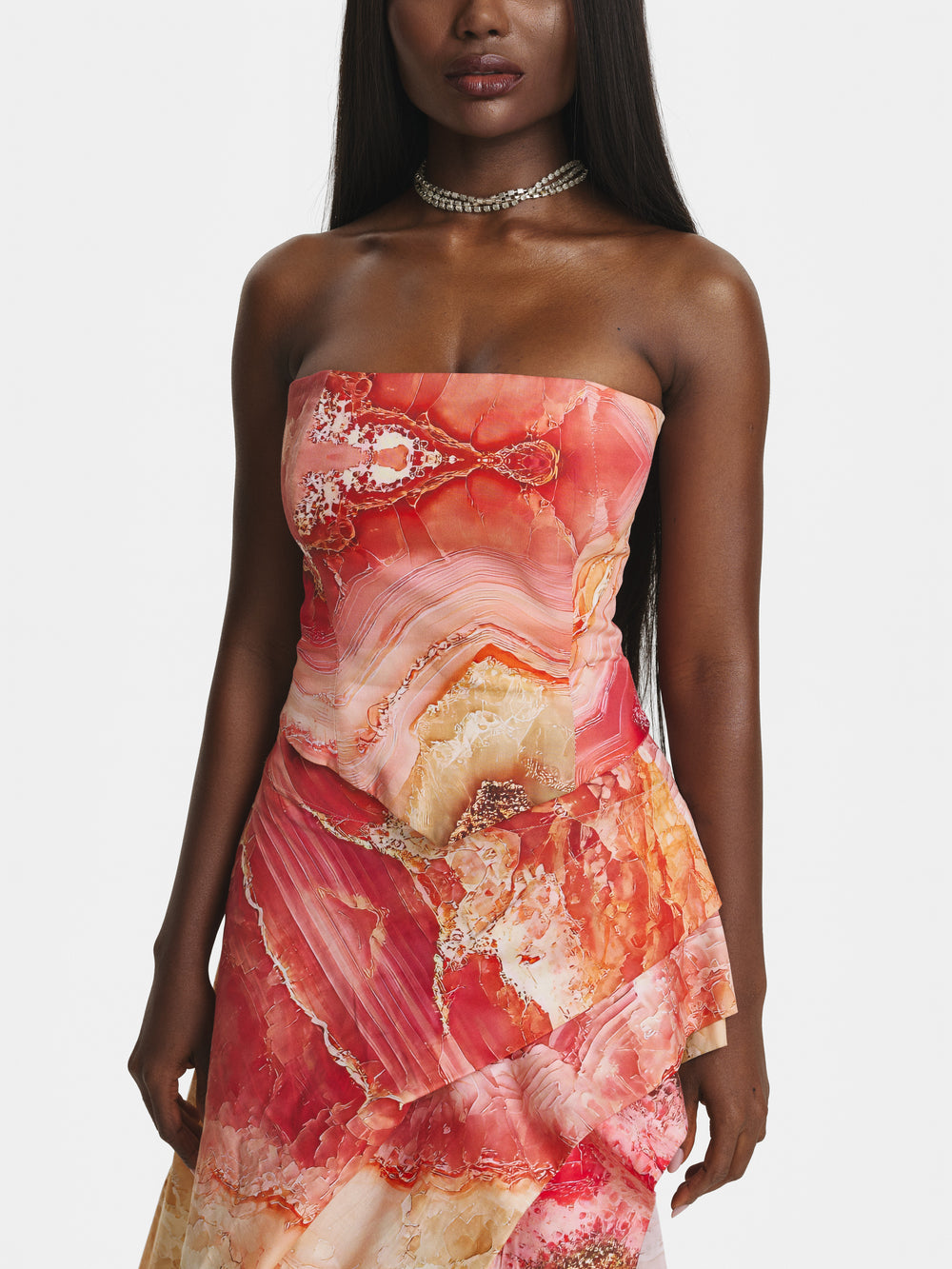 Rose Crystal Cotton Corset view 2