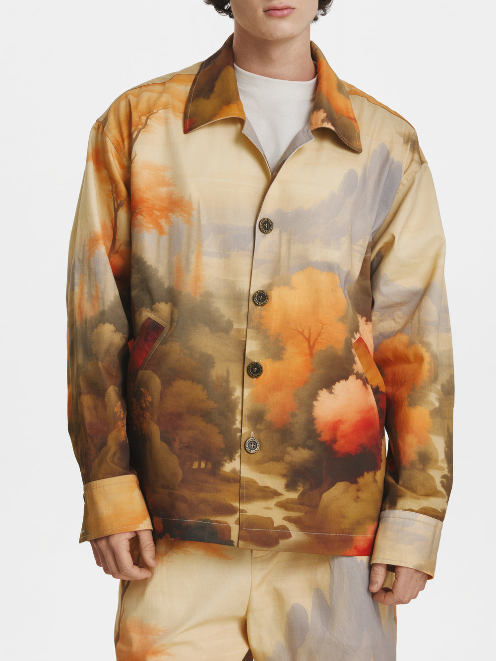 Valley of Life Denim Shirt Jacket view 2