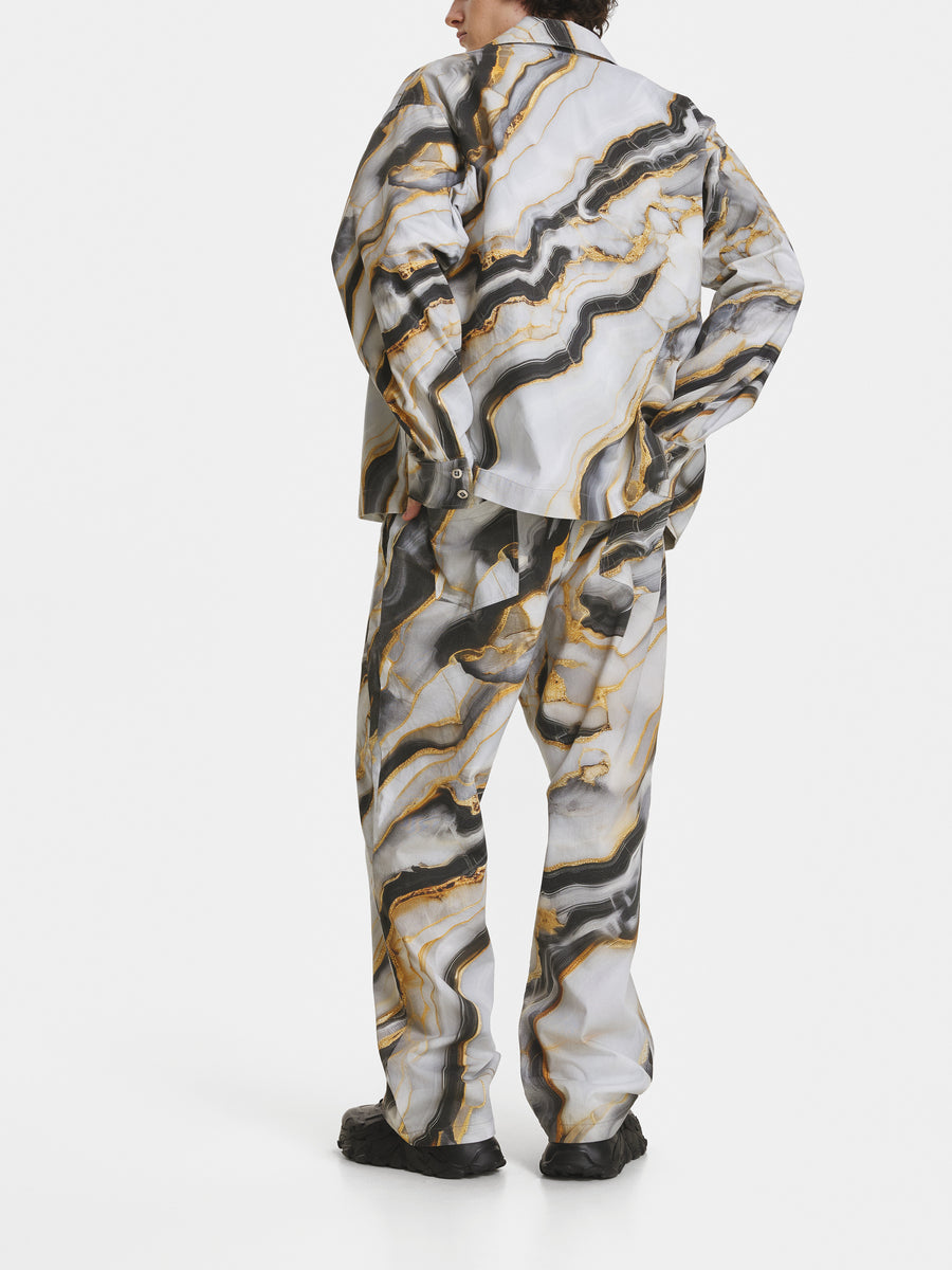 Marble Denim Trousers view 3
