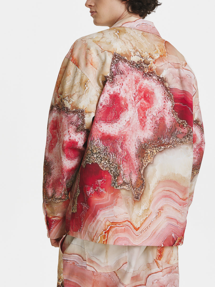Rose Crystal Denim Jacket view 3