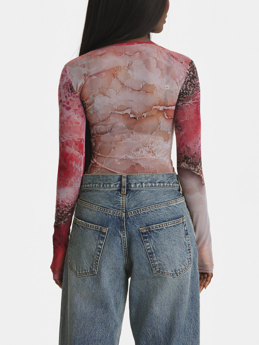 Rose Crystal Mesh Body view 3