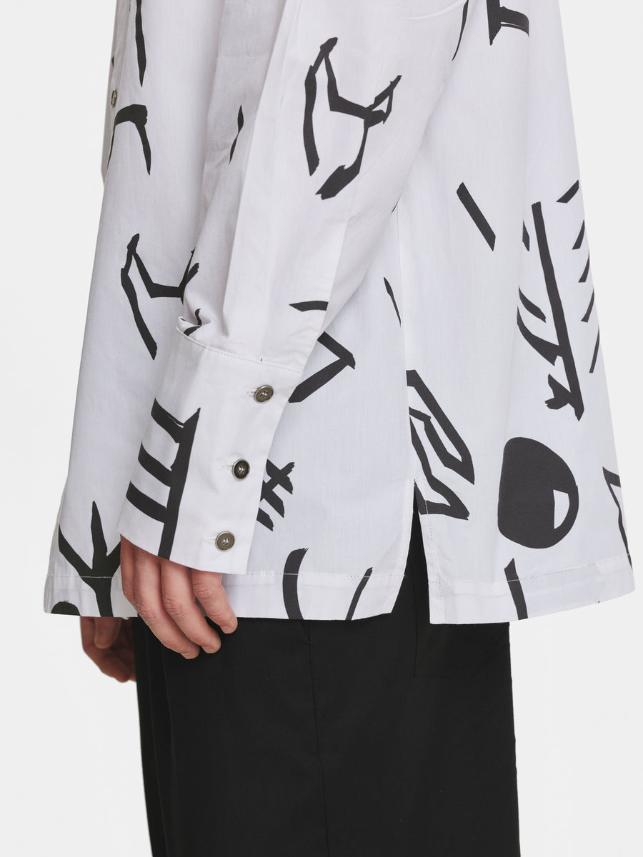 Tartaria White Cotton Shirt view 3