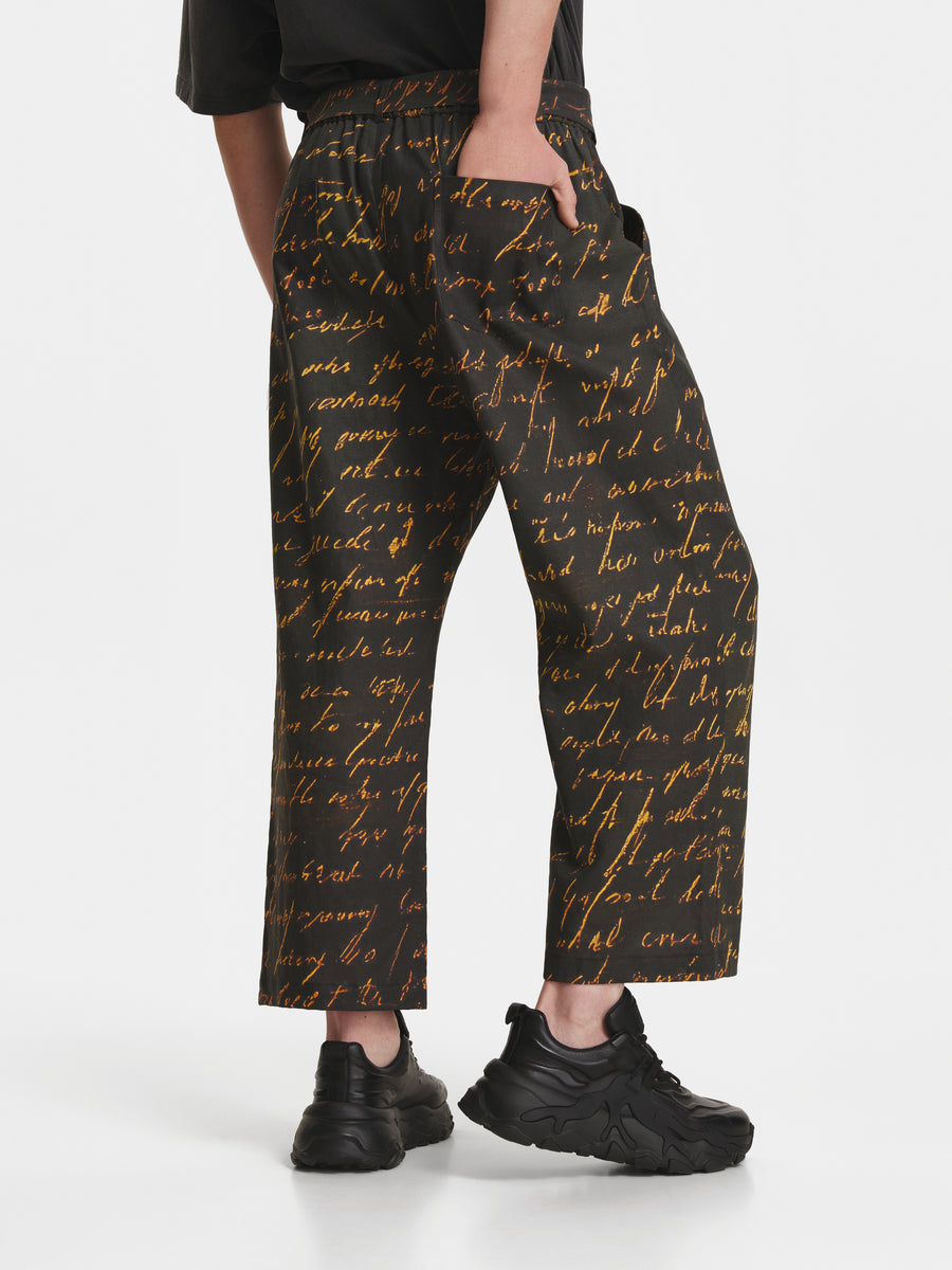 Writing Linen Trousers view 3