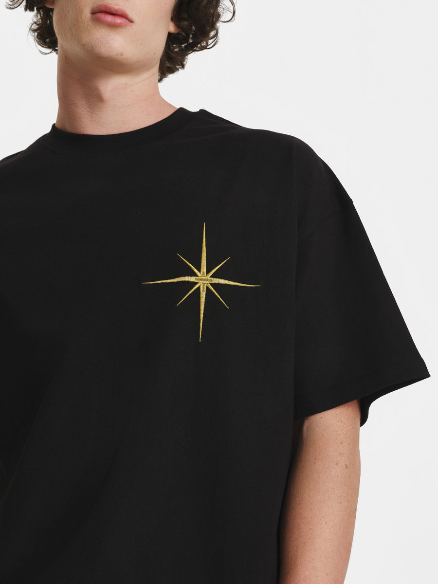 Black Star Cotton T-shirt view 4