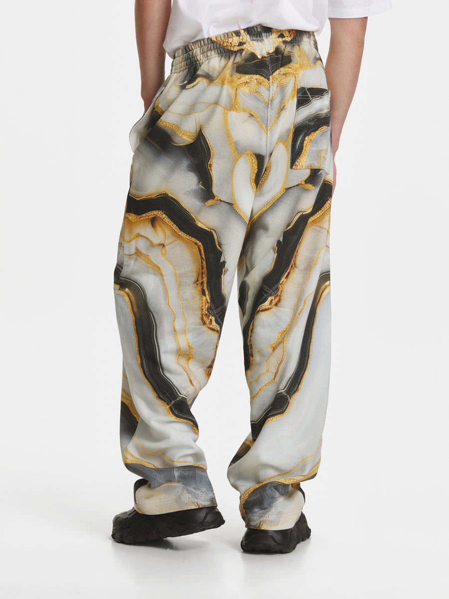 Marble Cotton Tracksuit Trousers view 4