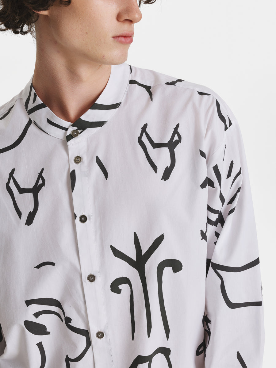 Tartaria White Cotton Shirt view 4