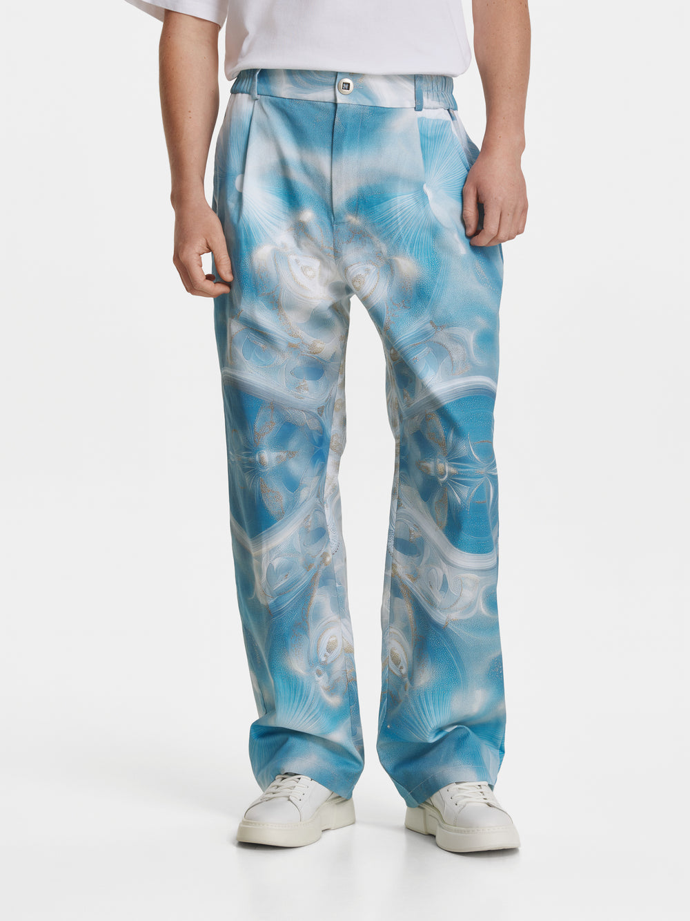Blueprint Cotton Denim Trousers view 1