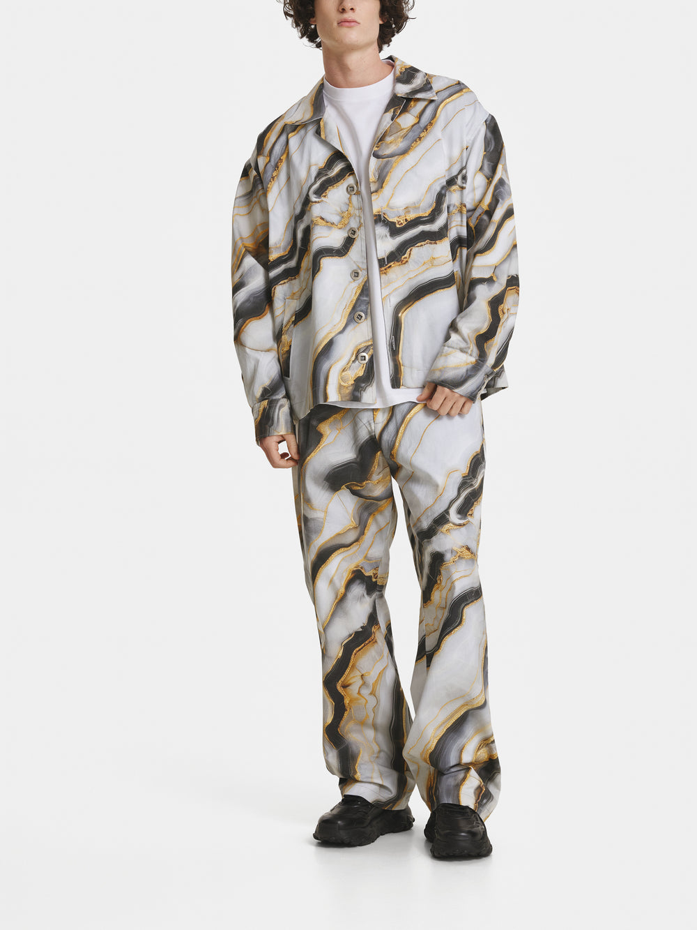 Marble Denim Jacket view 1