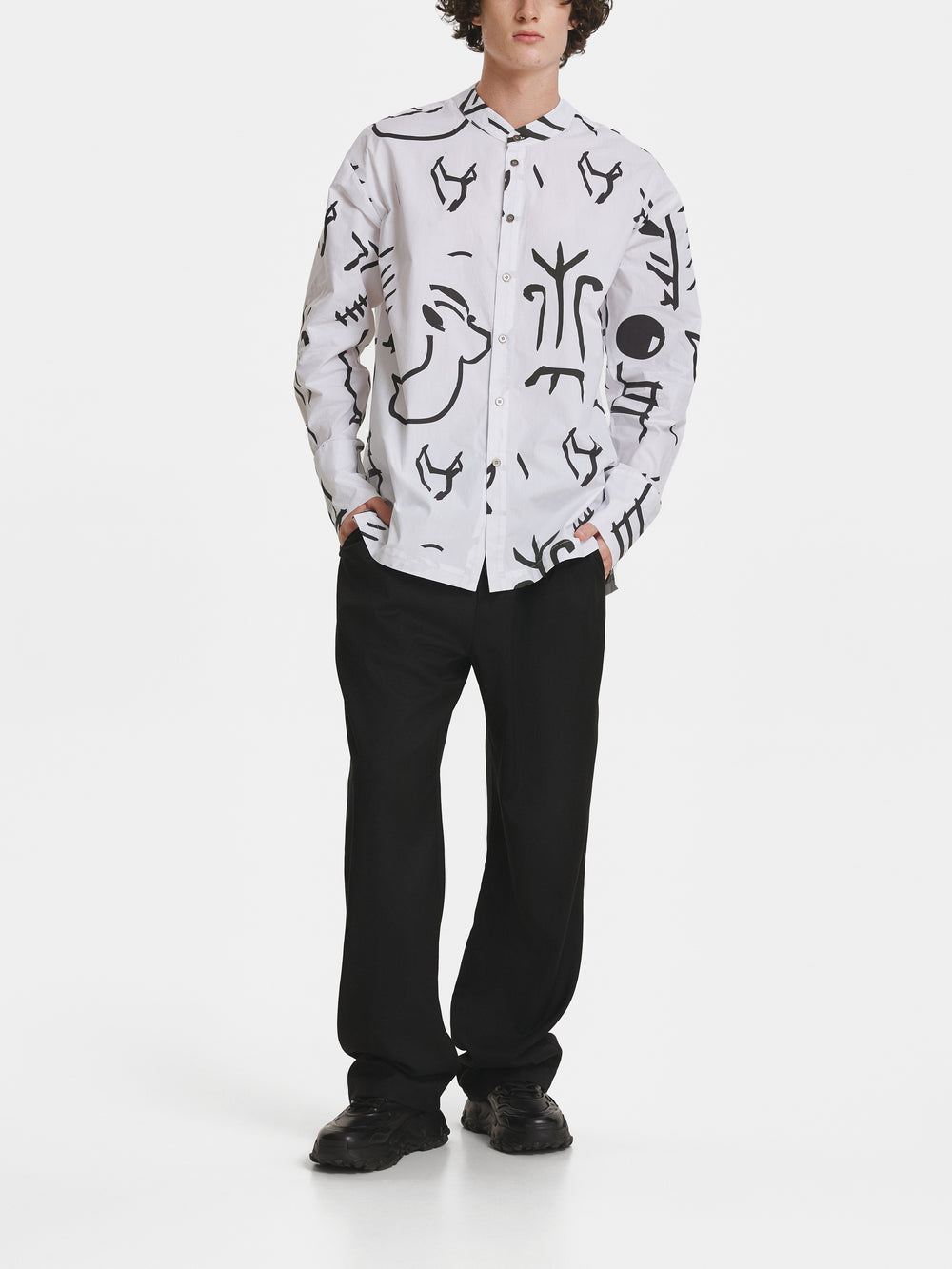 Tartaria White Cotton Shirt view 1