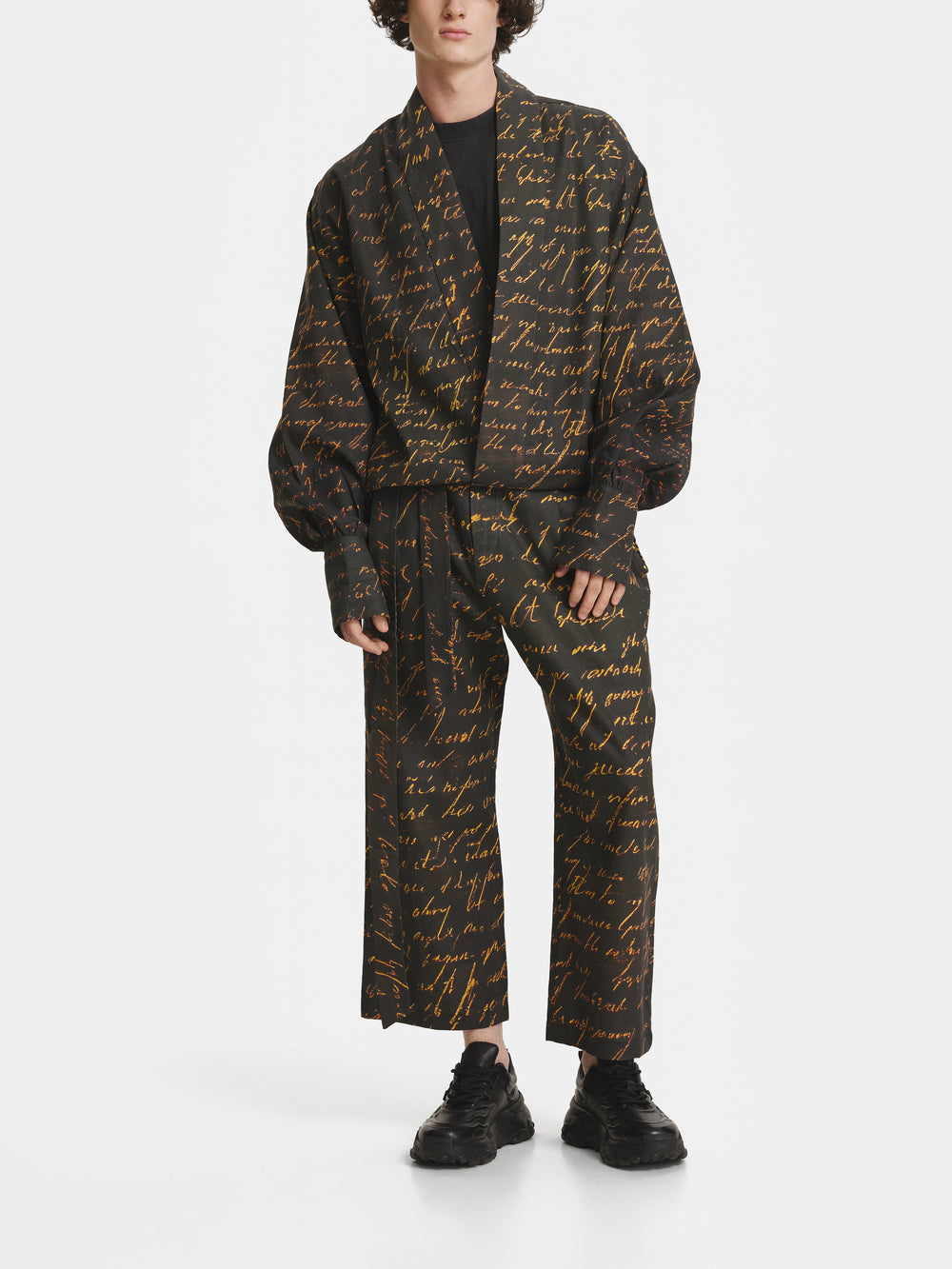 Writing Linen Trousers view 1