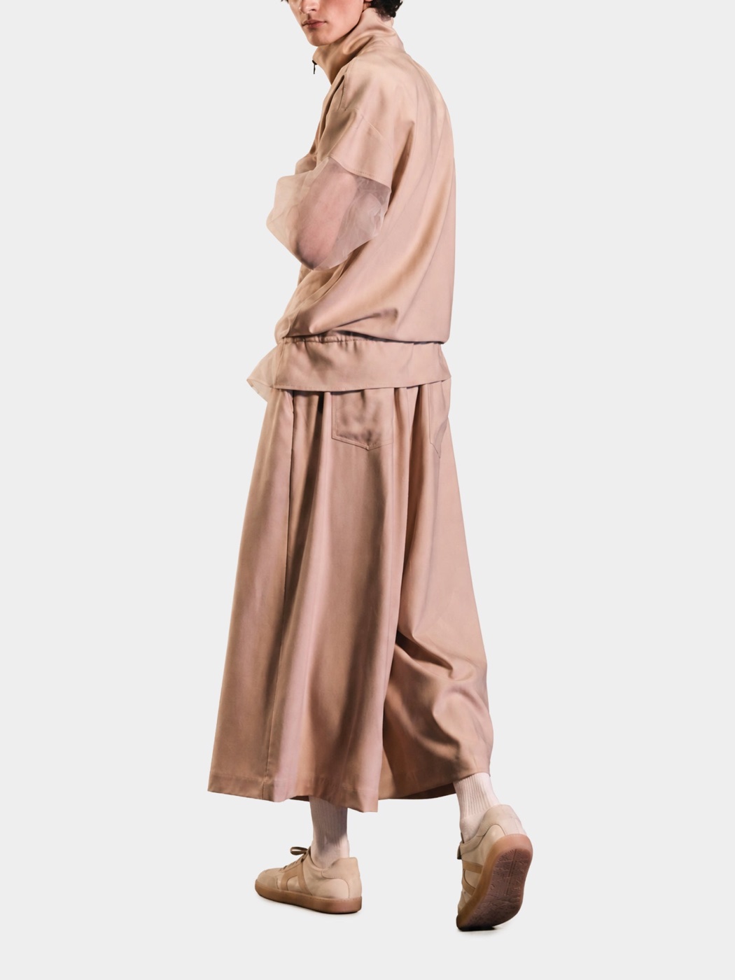 Aether Beige Wool Trousers view 3