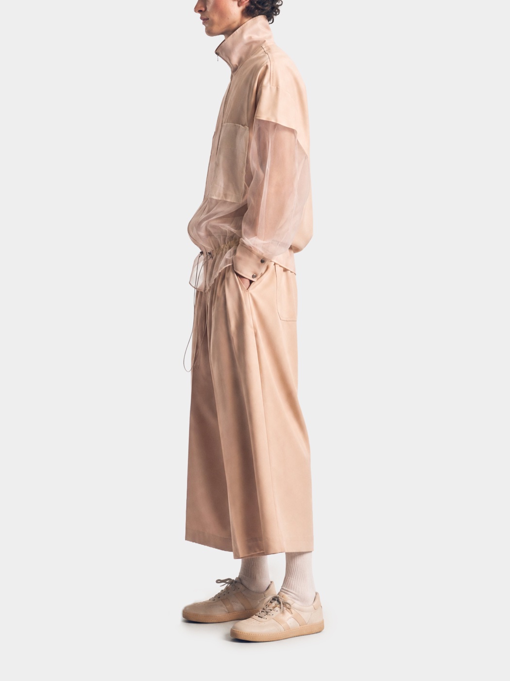Aether Beige Wool Trousers view 4