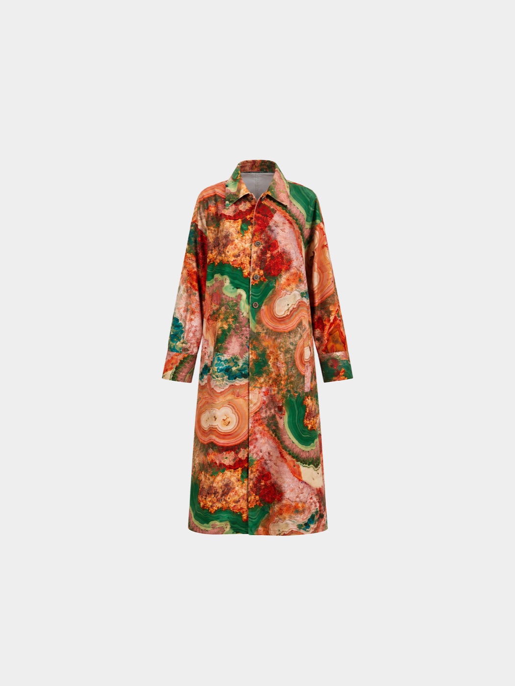Earth Cotton Trench Coat view 1