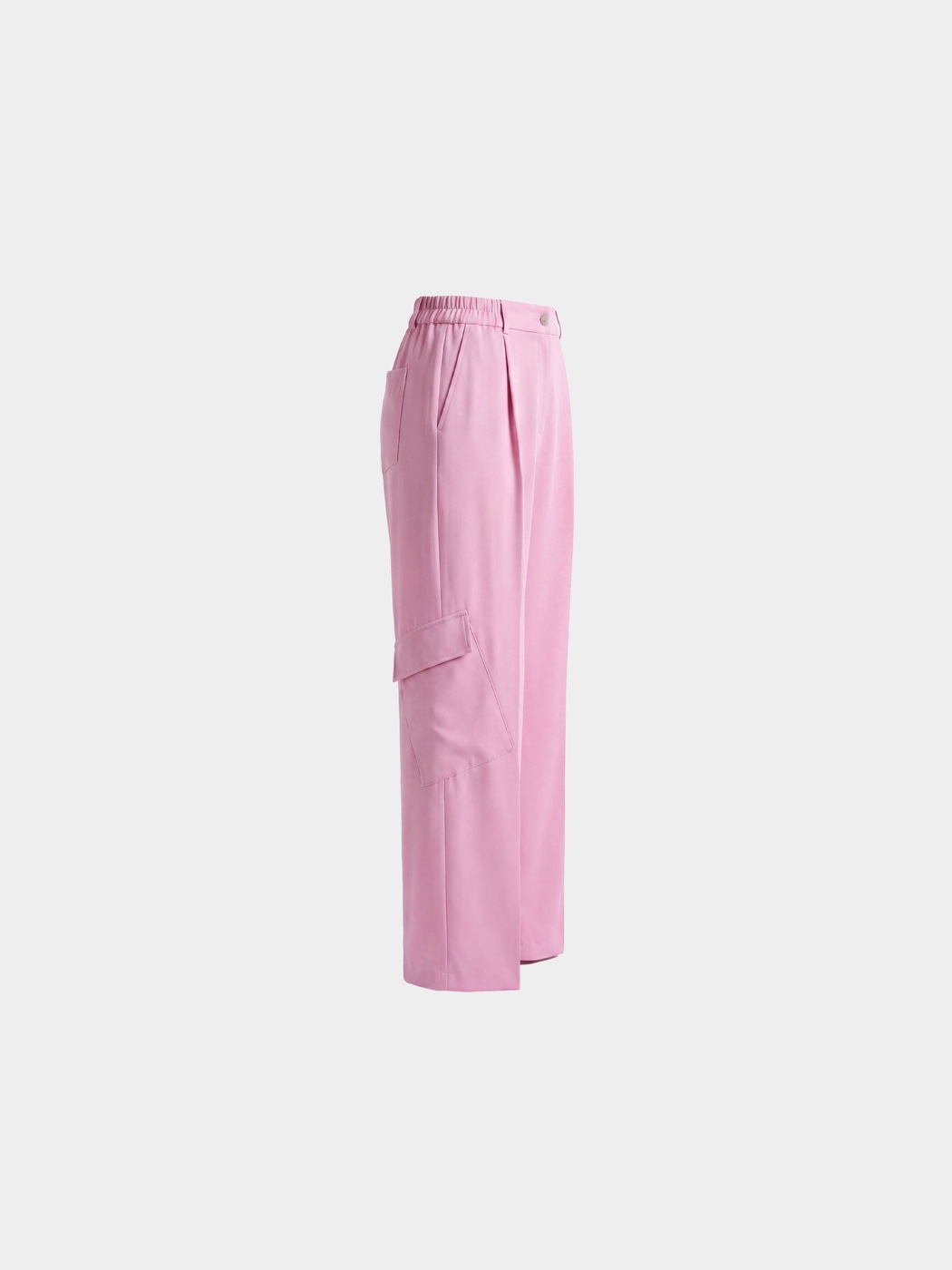 Ivy Pink Wool Cargo Trousers view 2