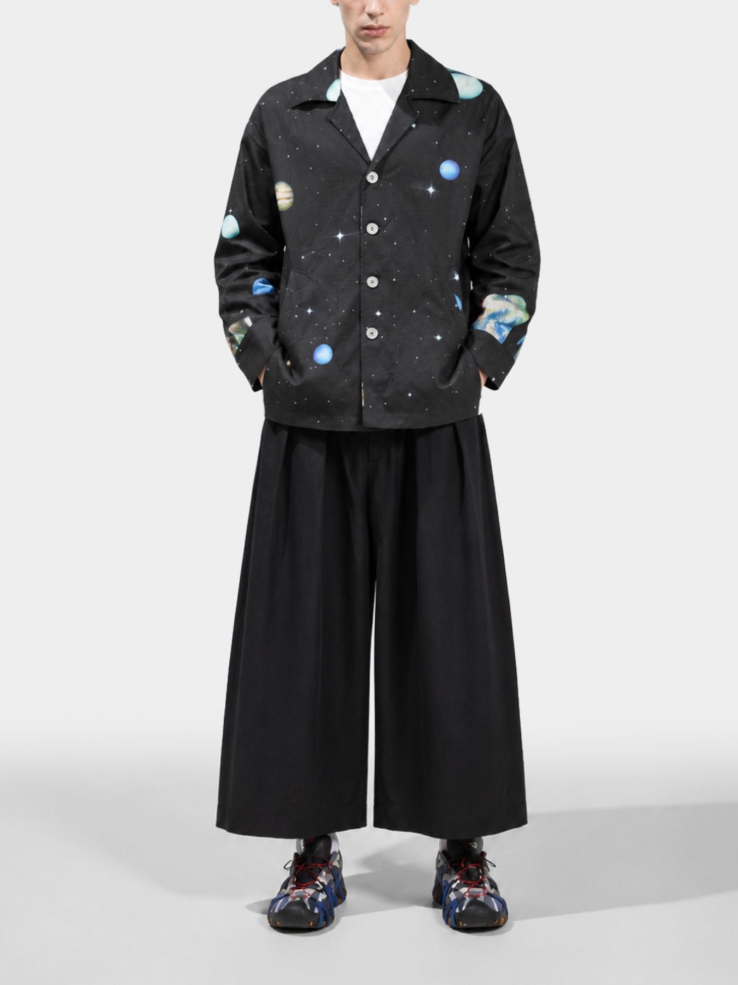 Aether Black Wool Trousers view 4