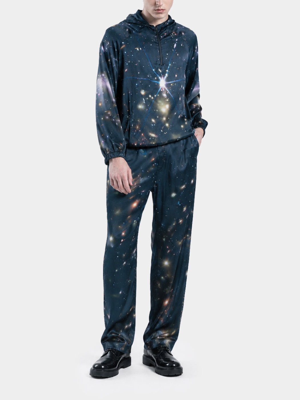 Cosmic Silk Windbreaker Hoodie view 3
