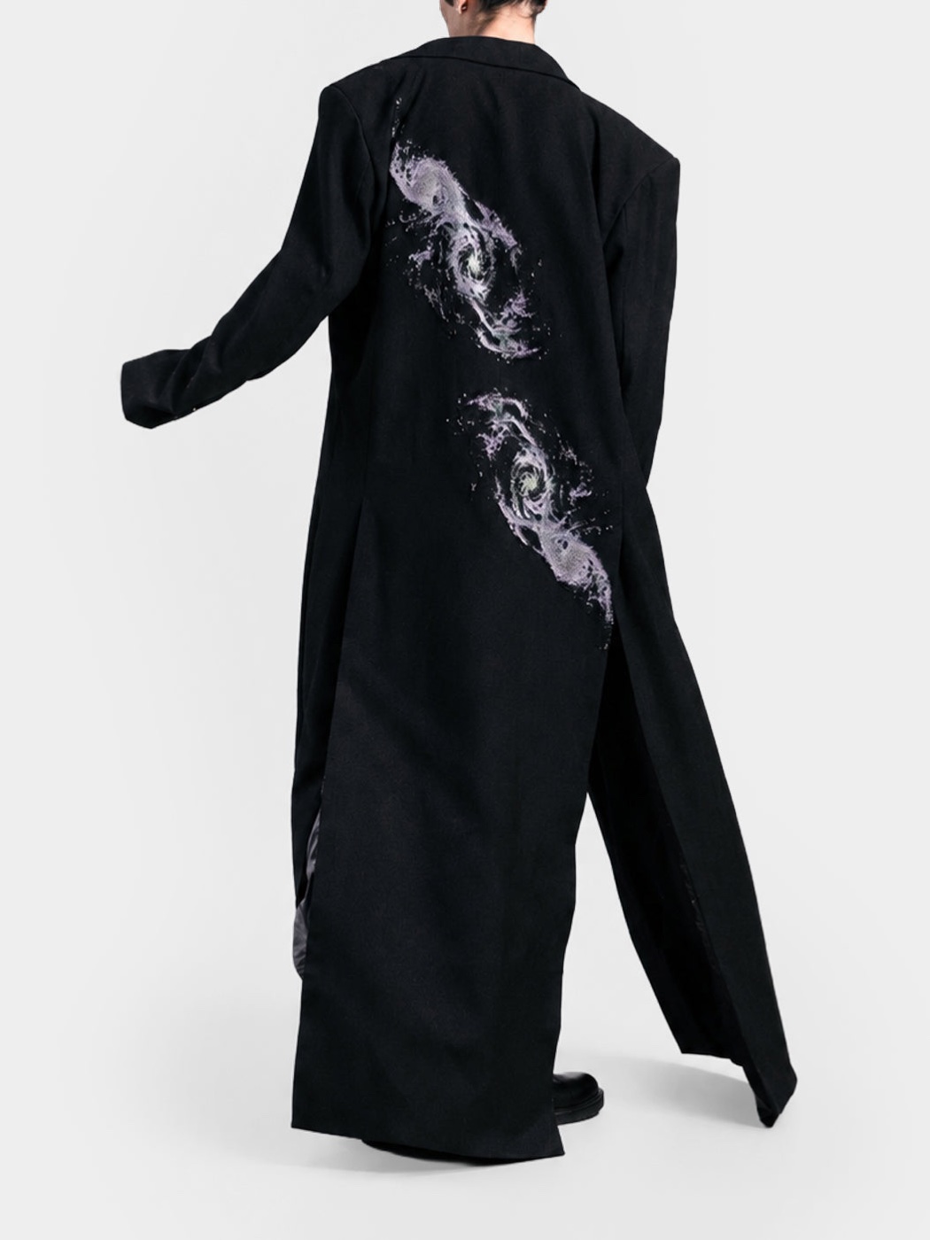 Galaxies Wool Long Coat view 3