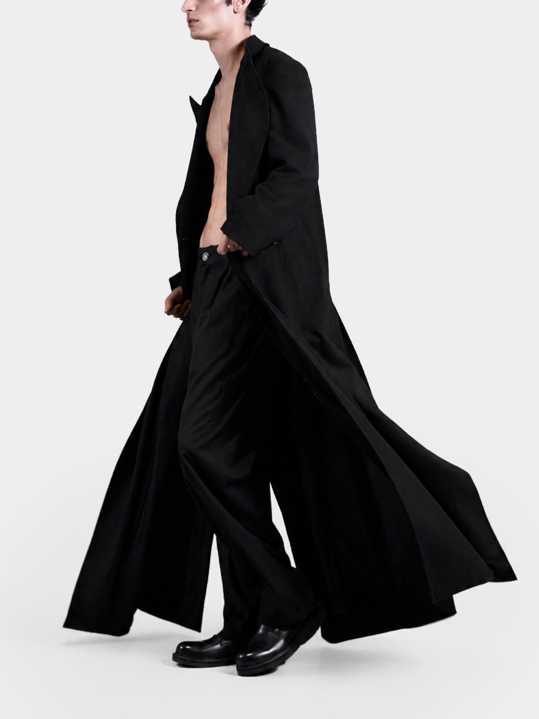 Galaxies Wool Long Coat view 4