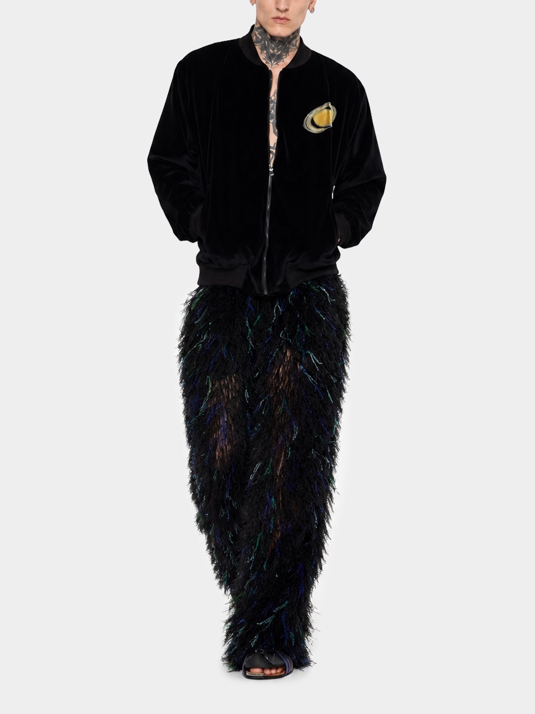 Saturn Velvet Bomber Jacket view 3
