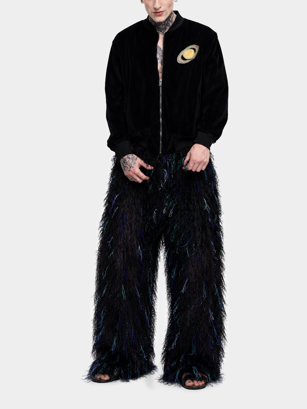 Saturn Velvet Bomber Jacket view 4